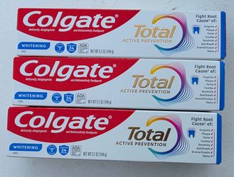 (3) Colgate Total Active Prevention Whitening Gel Toothpaste