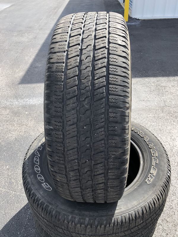 Set Of 3 Goodyear Wrangler Tires P275 60r20 W 90 Tread