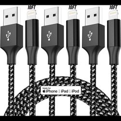 3Pack 10FT Apple Lightning Cable  High Speed Fast Charging