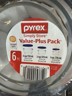 6 Pieces Pyrex Set