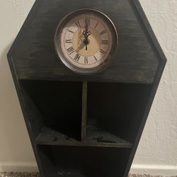 Coffin Clock Shelf 