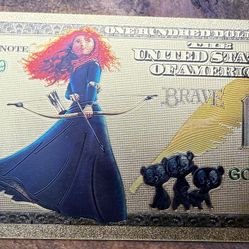 Disneys Brave 24K Gold Foil $100 Funny Money