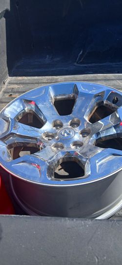 20', 6 spoke chrome clad alloy wheel for 2019 - 2025 Dodge Ram 1500.