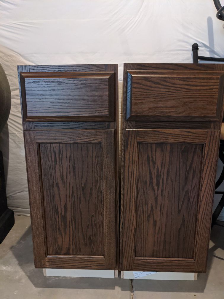2 Custom Made cabinets