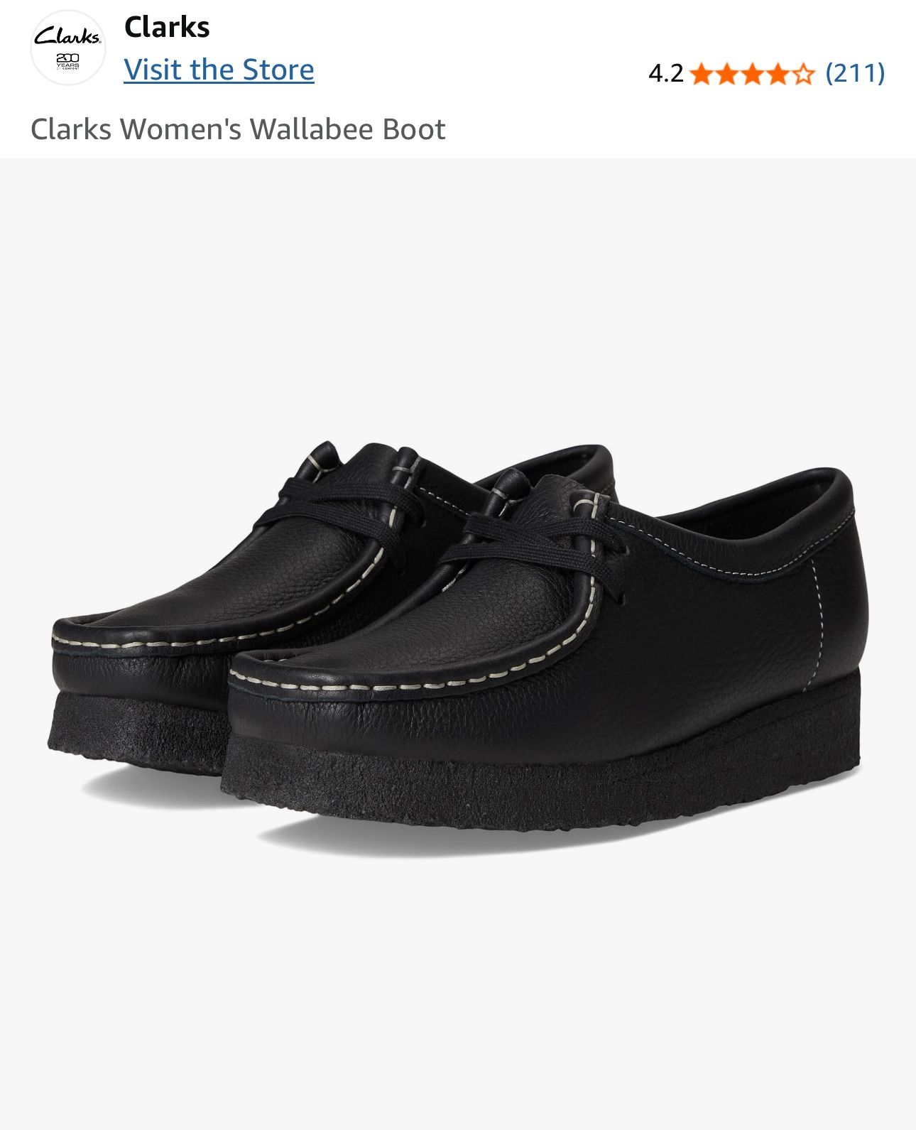 Clarks Women's Wallabee Boot US Size 9