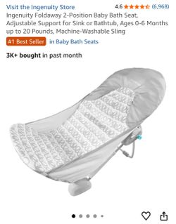 Ingenuity Foldaway Baby Bath Tub Seat