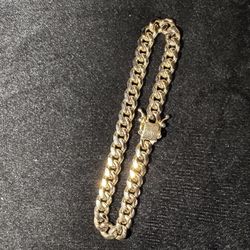14k Gold  Cuban Bracelet