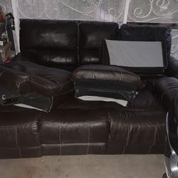Two Sofa Recliners Large Heavy
