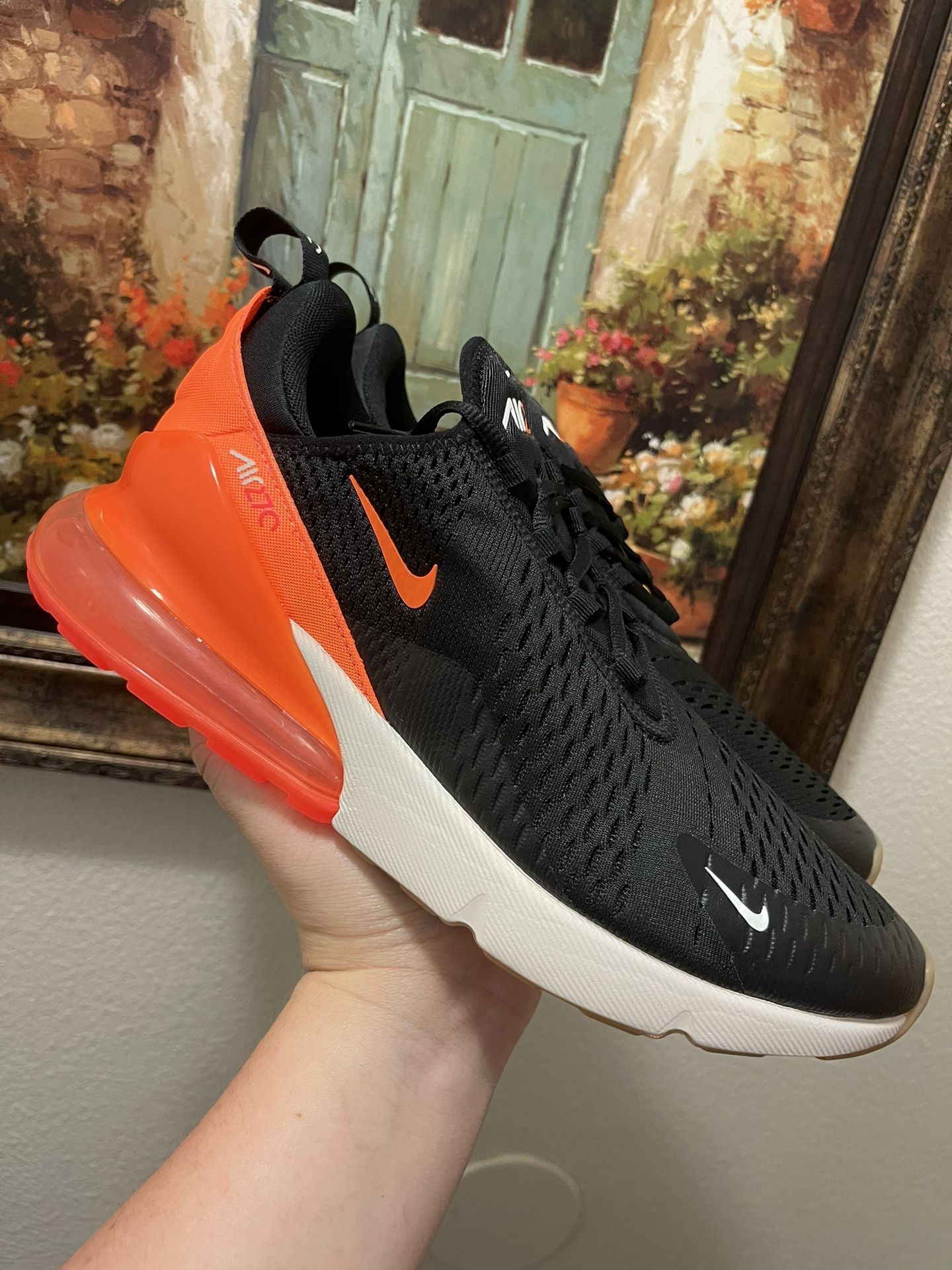 Nike Air Max 270 Black Phantom Total Orange