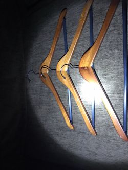 60 Plus-Wooden Hangers, Dark Or Light Color-Your Choice Of Color