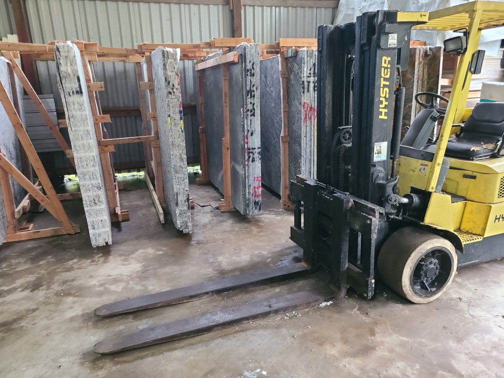 Forklift 54 Granite Slabs .  Fabrication Business Equipment