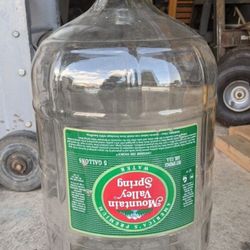 Vintage Glass 5 Gallon Water Bottle