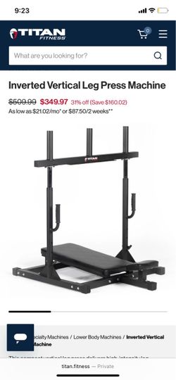 Titan Fitness Inverted Vertical Leg Press Machine