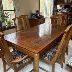 Dining Table with Six Chair 