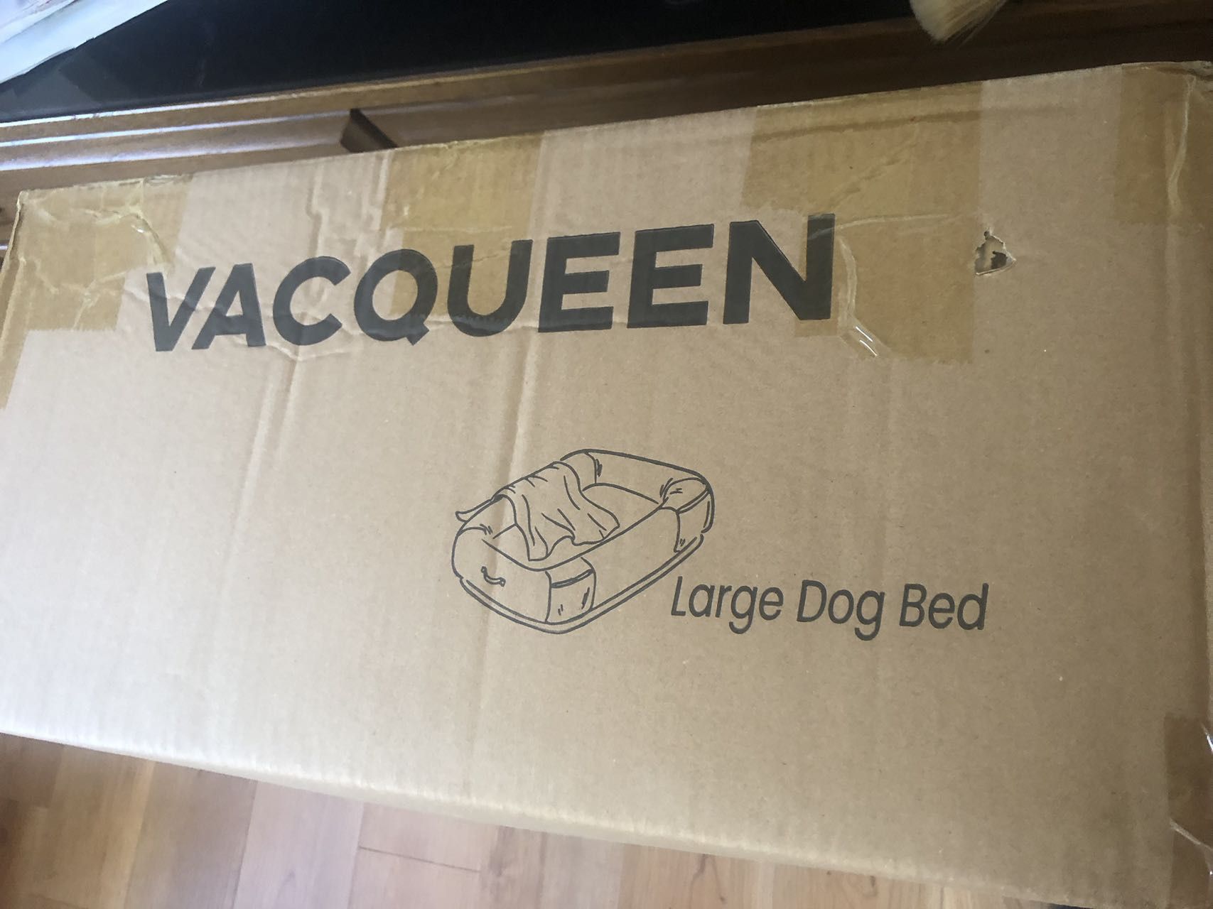 Brand New Extra Large Dog Bed with Blanket and 4 Storage Pockets 72"x48"x10"