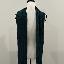 Green & Black Marled Scarf