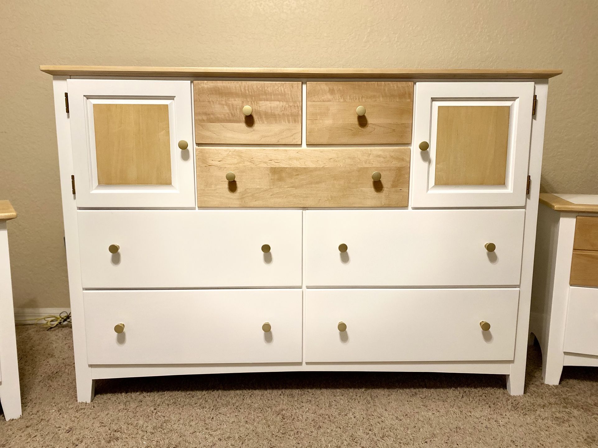 Refinished Dresser and Matching Nightstands