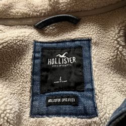 Hollister Mens Denim Jacket /hoodie