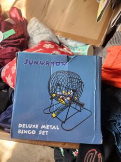 Metal bingo set