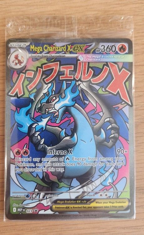 Pokemon SEALED Mega Charizard X Ex Promo (With Orocorio Ex) From Mega Charizard X Ex Ultimate Premium Collection (UPC) Box