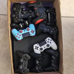 PlayStation Console & Controller Parts Lot – $80