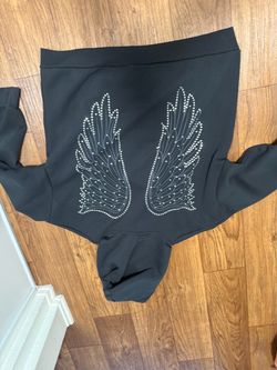 BLACK CROSS HOODIE