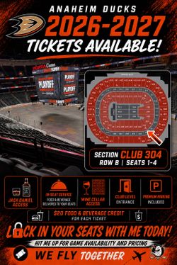 Anaheim Ducks single tickets available