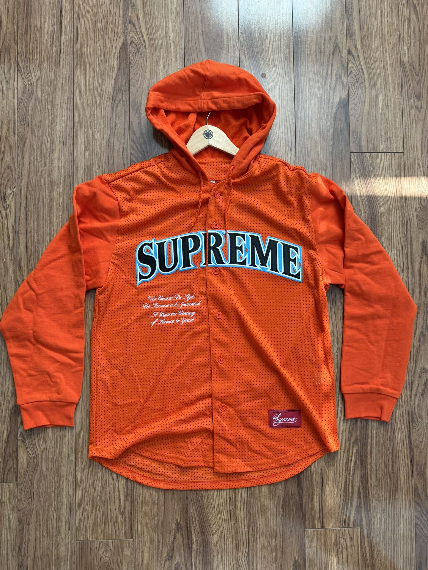 Supreme Baseball Jersey Hoodie