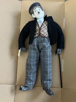 New- Charlie Chaplin -Porcelain Doll -18.5 Inches