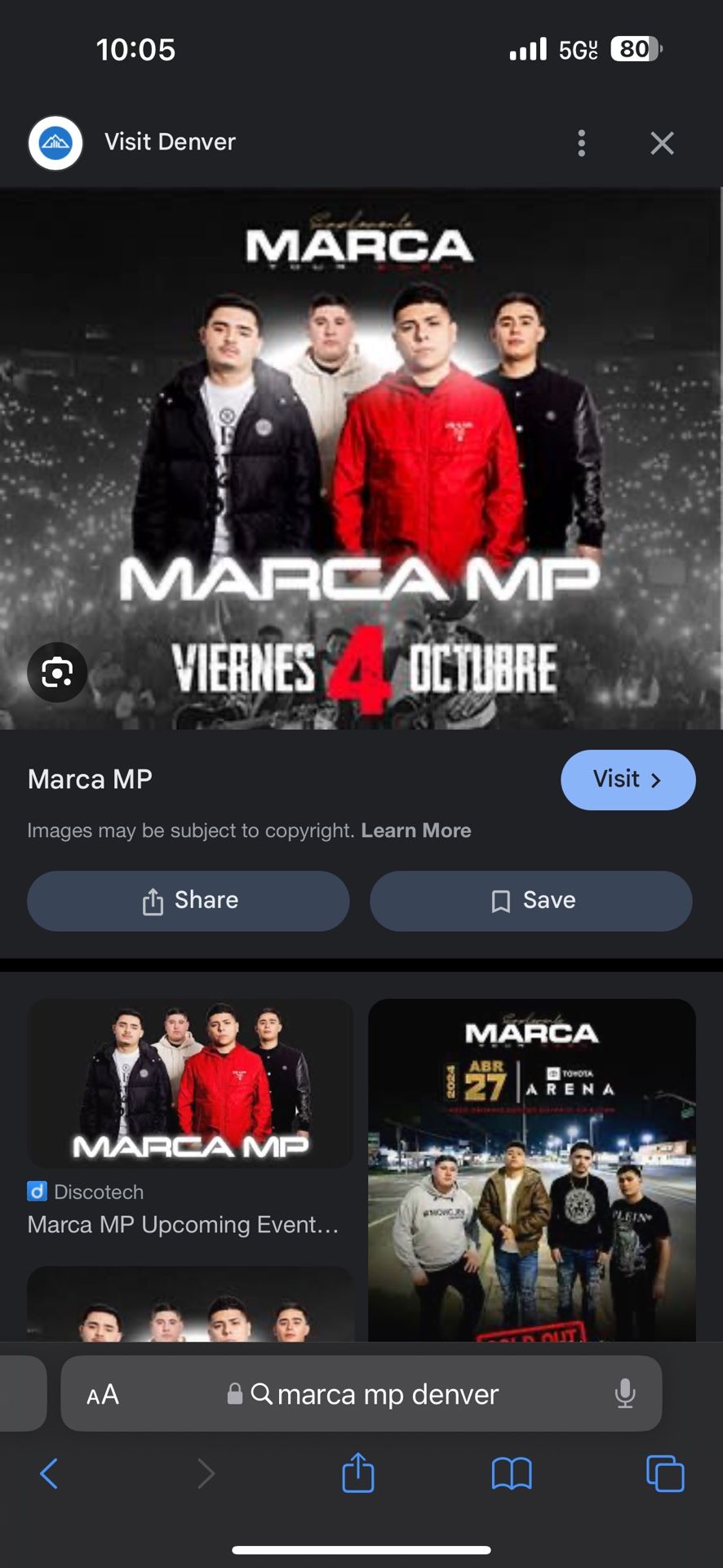4 Tickets Marca mp