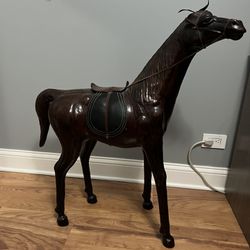 Large Leather Horse 