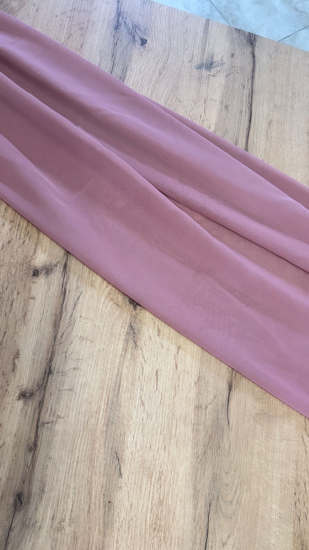 Dusty Rose Chiffon Table Runner