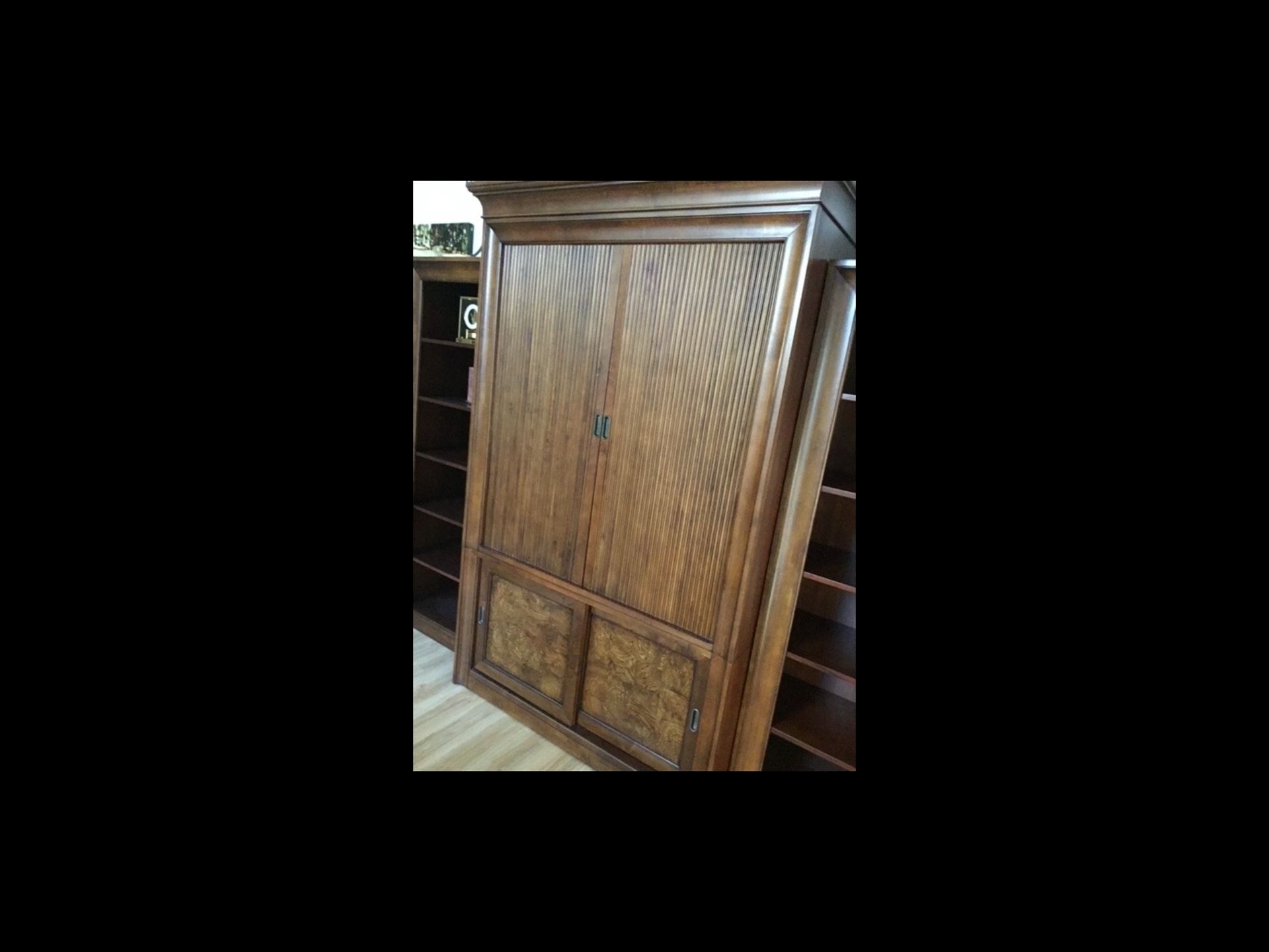 Ethan Allen Media Armoire and Display Cabinets