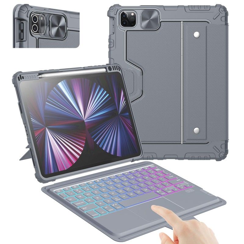 Nillkin Keyboard Case for iPad Pro 11(1st/2nd/3rd/4th Gen) & iPad Air 5th/4th Generation case with Keyboard, Magic Trackpad, Detachable Keyboard with