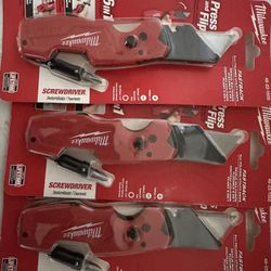 Navaja Milwaukee Con Atornillador 