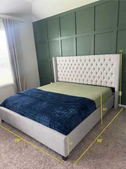 King size bed frame and headboard only
