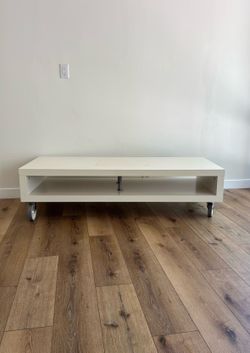 59 inch modern industrial TV stand holds 70in