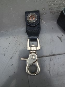 Harley-Davidson Leather Belt Loop Key Fob