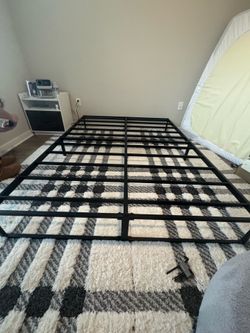Queen metal bed frame