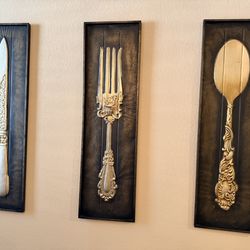 Fork Knife Spoon Metal Art