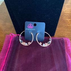 Attractive Allure Rose Good Hoop Earrings 