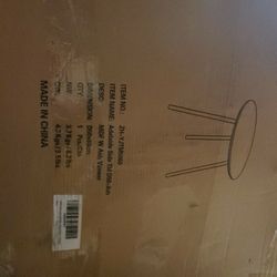 ROUND END TABLE NEW IN BOX FOR ROOM  AND KITCHEN 