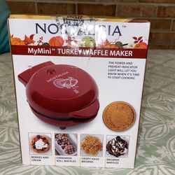 New Turkey Waffle Maker Nostalgia 
