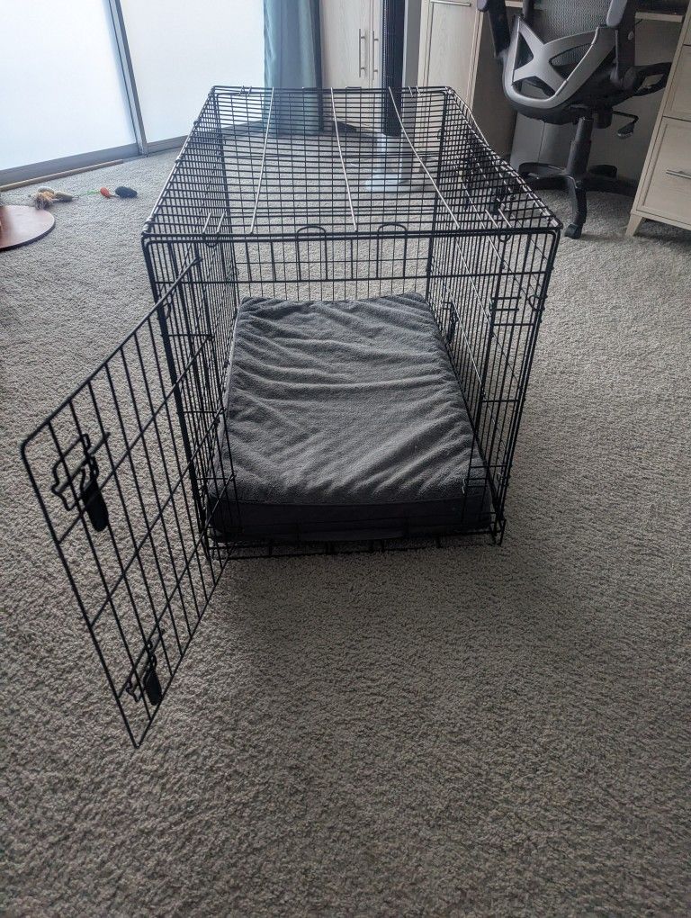 Medium Dog Kennel And Bed