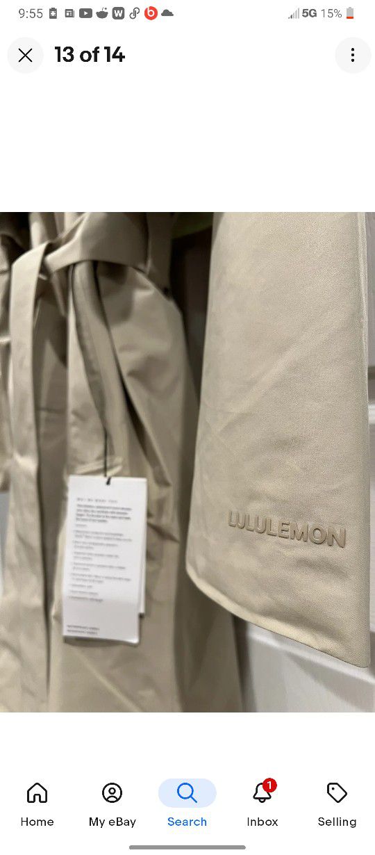 LuLuLemon Oversized Tie-Waist Trench Coat