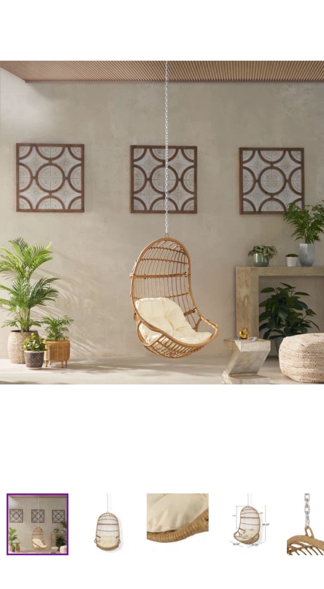 Brand New - Hanging Porch Swing Chair