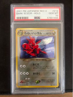 Japanese Dark Scizor PSA 10