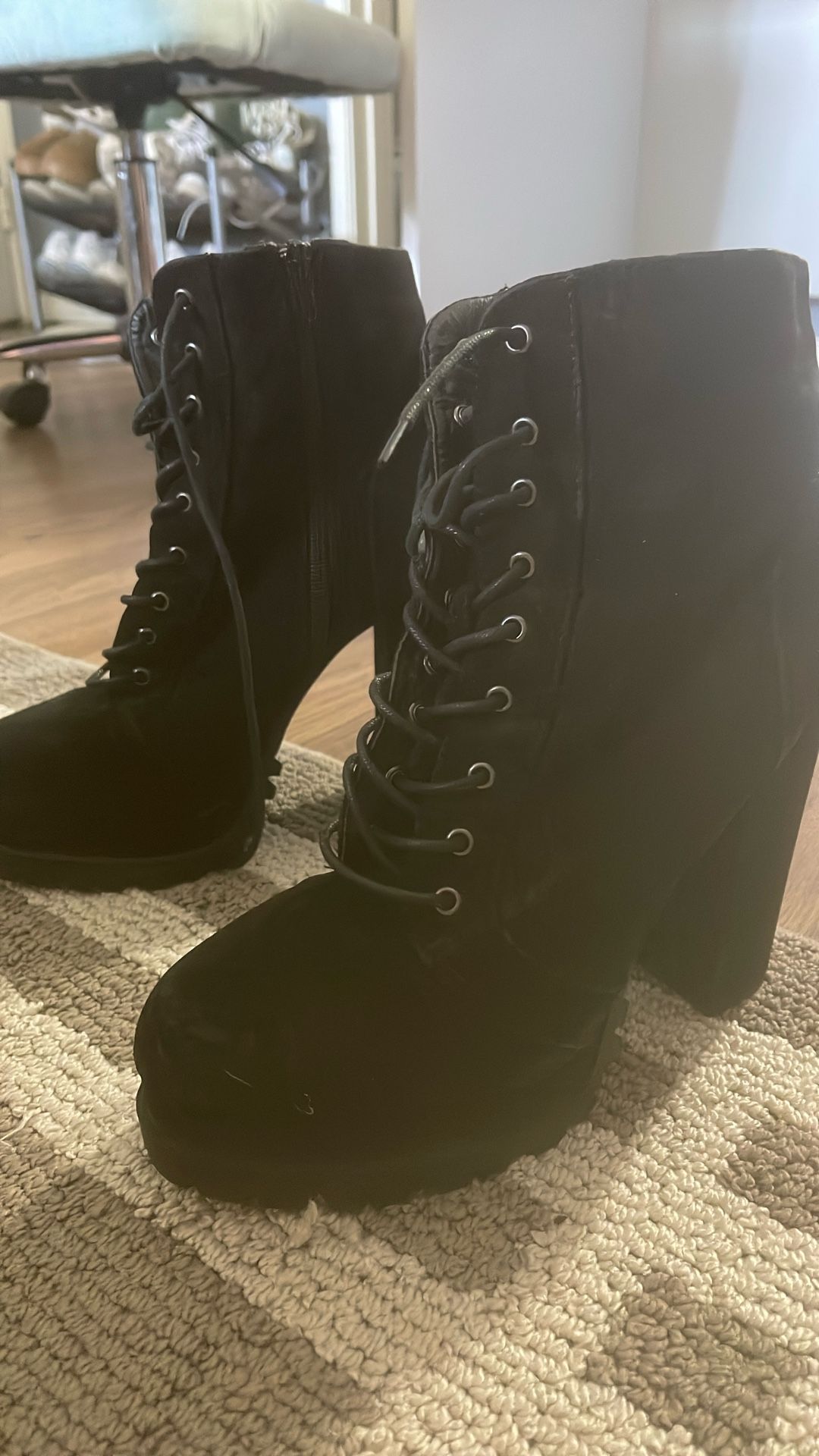Black Suede Boots
