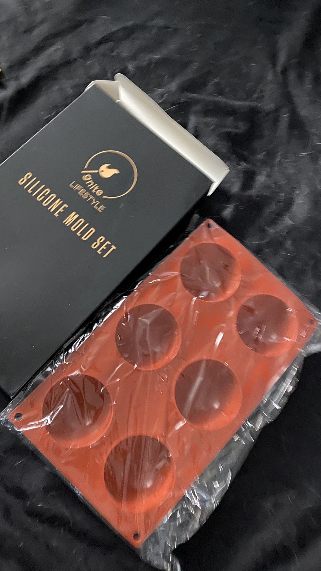 2 pcs Silicone Molds for Baking Hot Chocolate Bombs, Cupcakes, Jelly, Dome Mousse - Silicone Mold Set with 12 pcs Baking Doilies - Chocolate Bomb Mold
