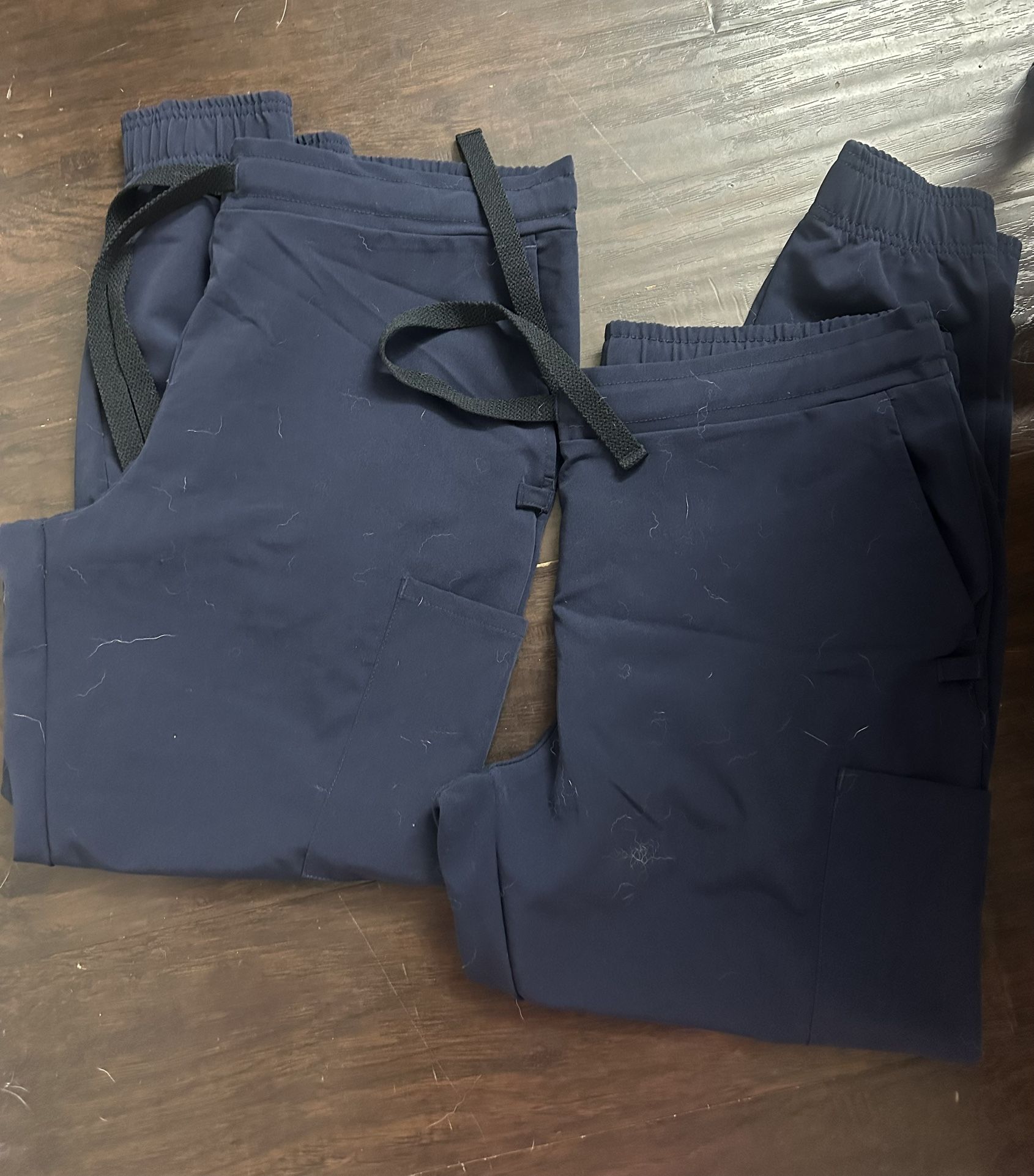 Lot Of 2 Large Midline jogger Navy Scrub Pants